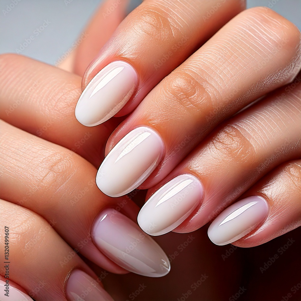 The camera is focusing on human nails The camera is focusing on human nails