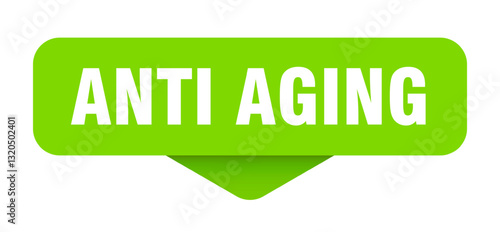 anti aging sticker. anti aging sign on transparent background