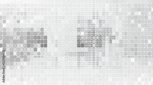 Seamless grid of tiny gray squares creating modern, abstract background