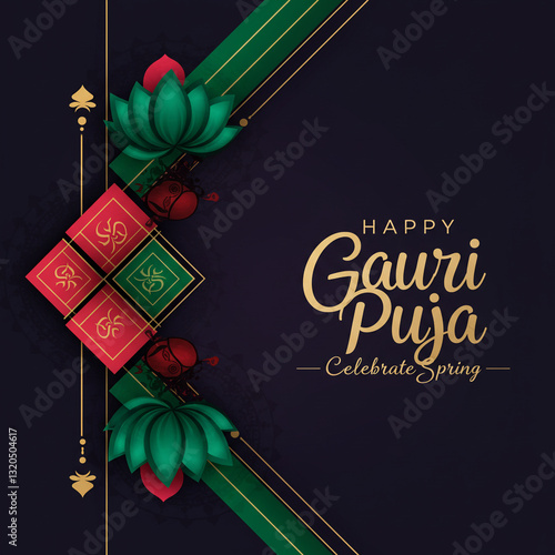 Happy Gauri Puja - Celebrat...