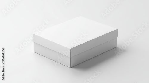 Wallpaper Mural White cardboard box mockup on white background for branding and design Torontodigital.ca