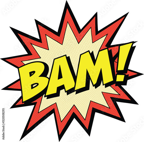 BAM comic book style speech bubble
