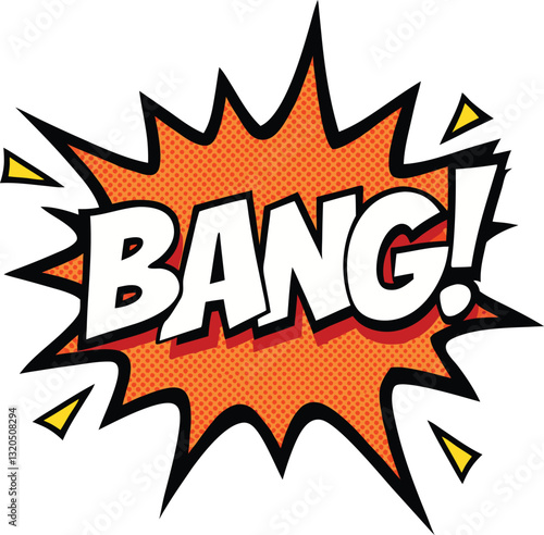 BANG comic book style speech bubble