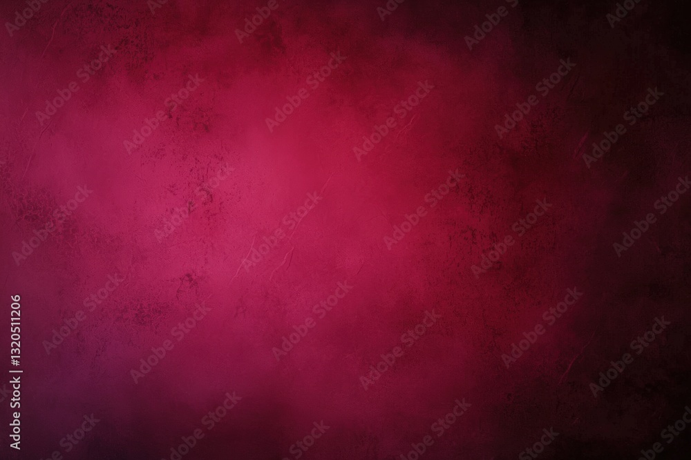 Fototapeta premium Dark Red Background with Gradient from Deep Burgundy to Rich Maroon for Textures, Scratched bright red paint