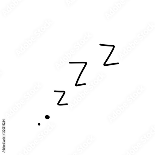 zzz sleep letter doodle 