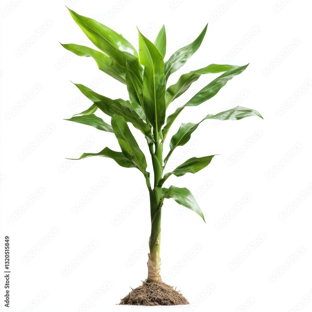 Fototapeta premium Corn plant transparent isolated