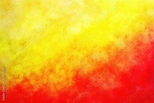Abstract Gradient Background of Yellow and Red Hues with Soft Textures, Bright abstract yellow orange red background. Toned rough surface texture. Colorful background with space for design.