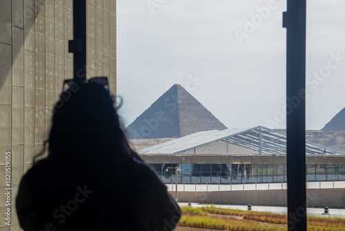 The Great Pyramid of Giza, from Grand Egyptian Museum (GEM)