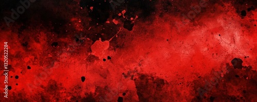 abstract red watercolor ombre leaks and splashes texture on white watercolor paper background with scratches and Old red scratched wall, grungy background or texture. Scary red wall for background