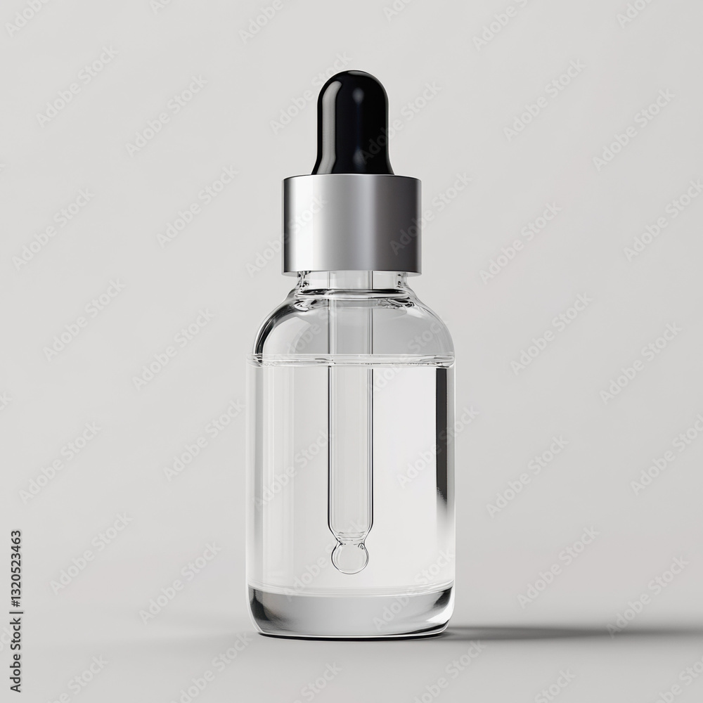 An artistic representation of a bottle of serum with stylish packaging perfect for modern beauty product displays An artistic representation of a bottle of serum with stylish packaging perfect for modern beauty product displays