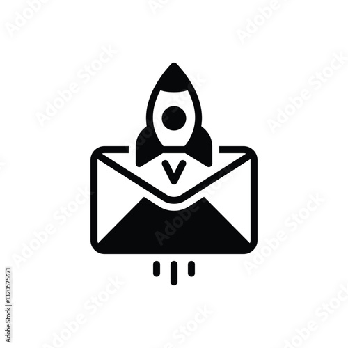 Black solid icon for shipping