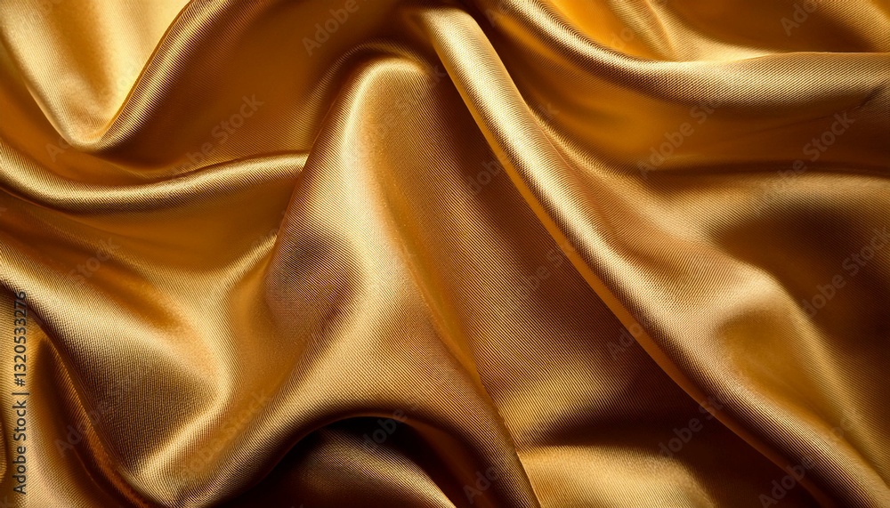 Fototapeta premium golden silk or satin fabric background