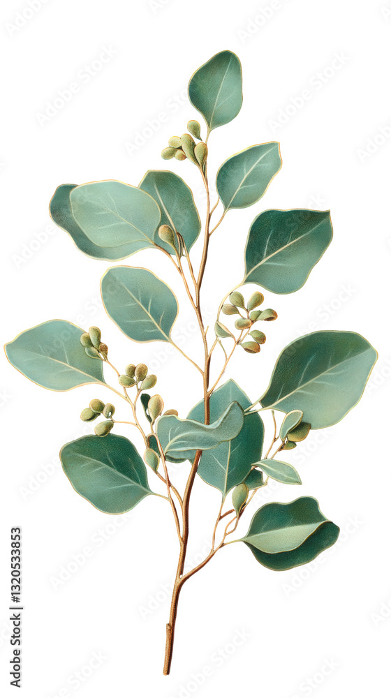 illustration of eucalyptus isolated on a transparent background illustration of eucalyptus isolated on a transparent background