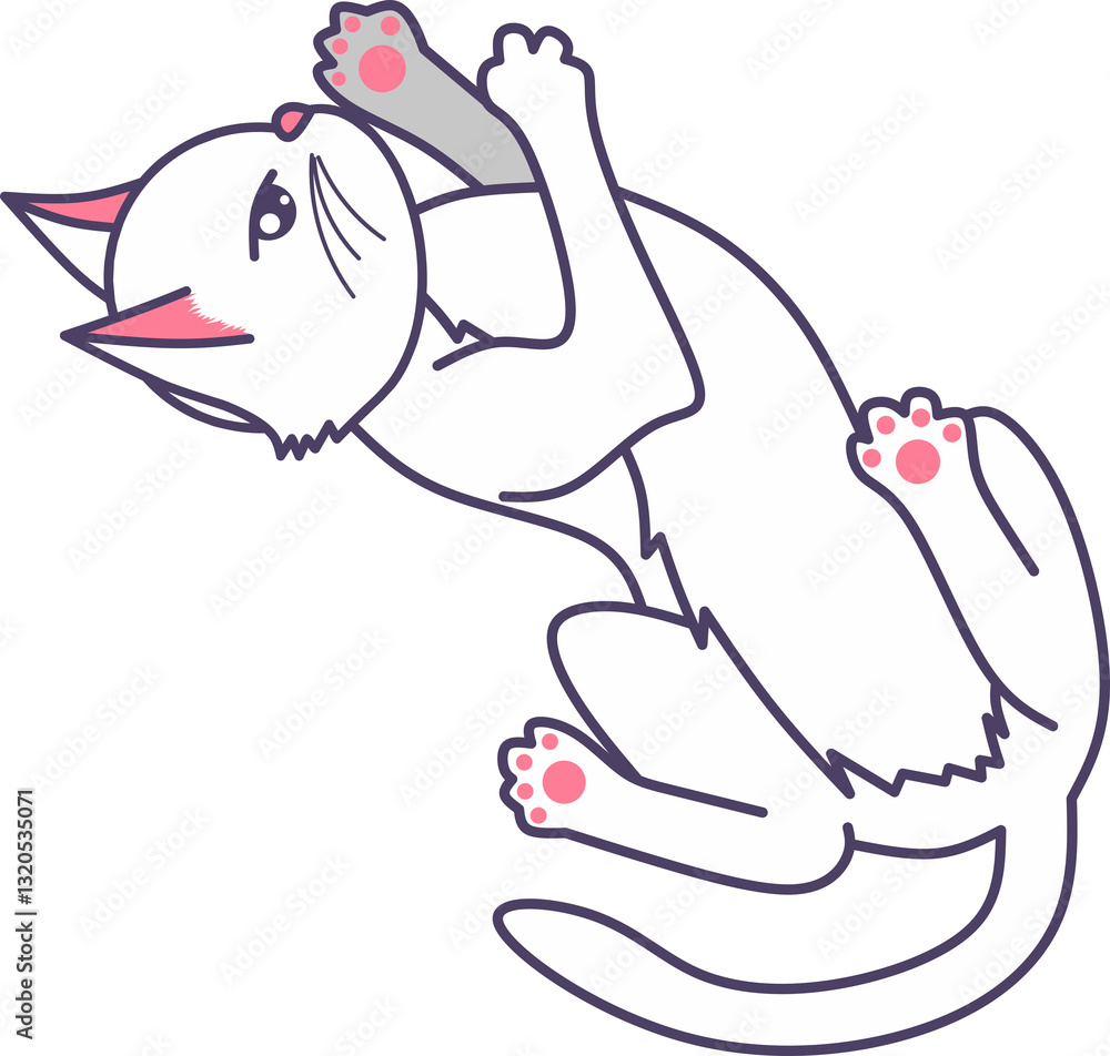 Obraz premium Cute Cat Illustration