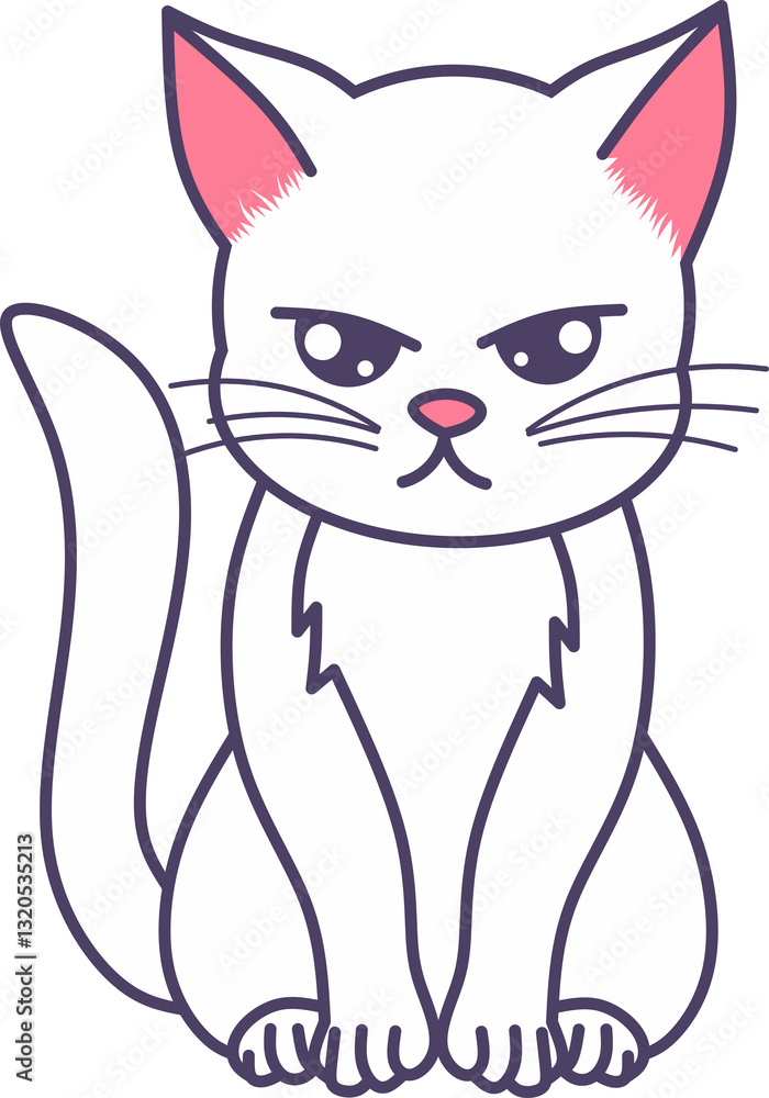 Obraz premium Cute Cat Illustration