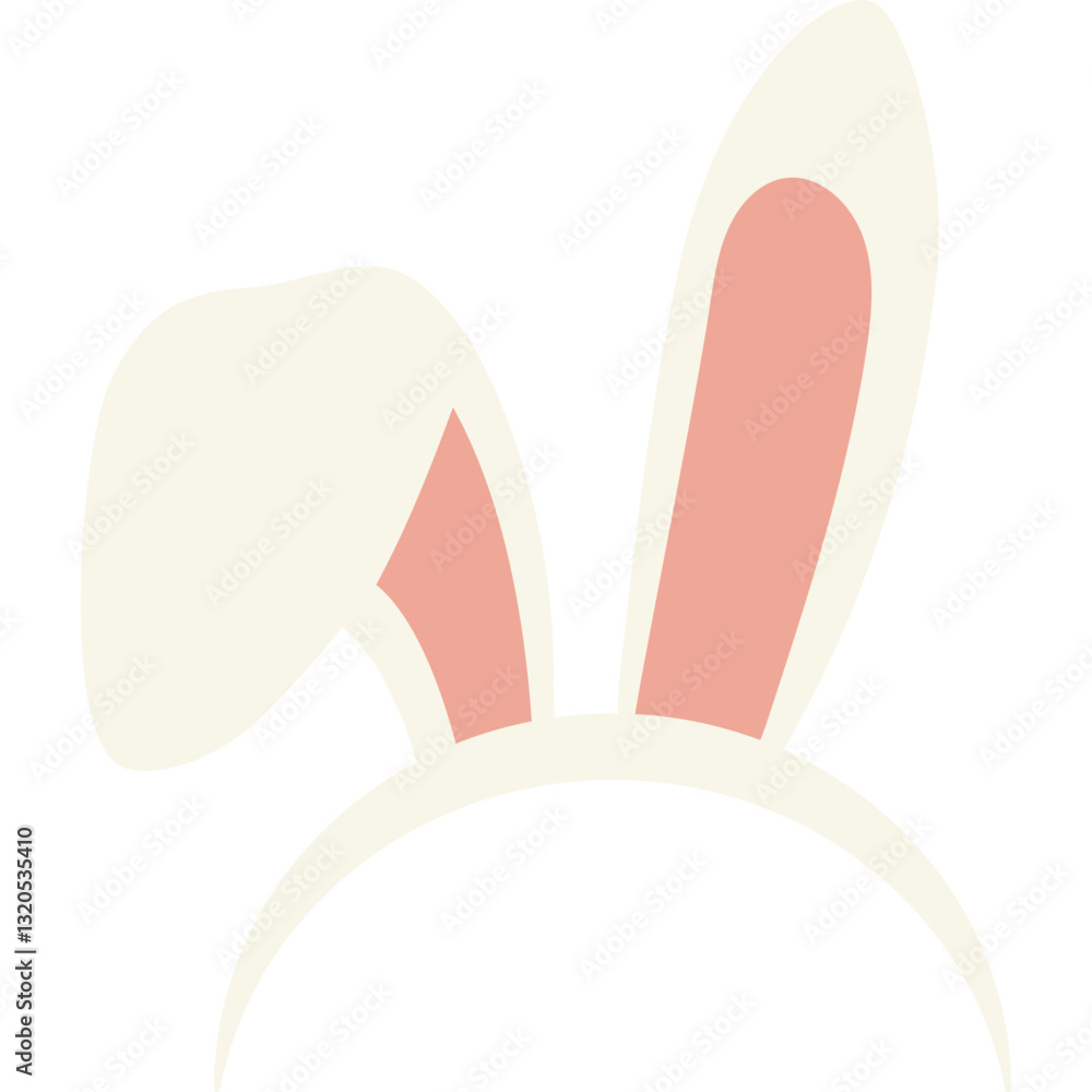 Bunny Ears Headband Illustration Bunny Ears Headband Illustration