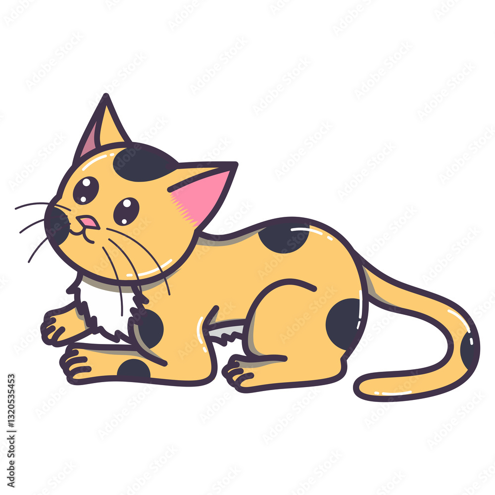Obraz premium Cute Cat Illustration