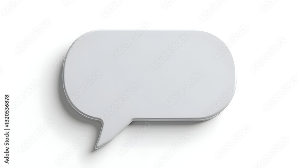 3D chat bubble icon with message for communication and live conversations 3D chat bubble icon with message for communication and live conversations
