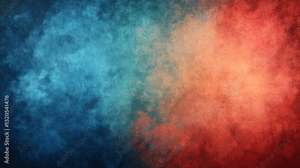 Abstract Ink Splatters in Bold Shades of Blue and Red Composition Abstract Ink Splatters in Bold Shades of Blue and Red Composition
