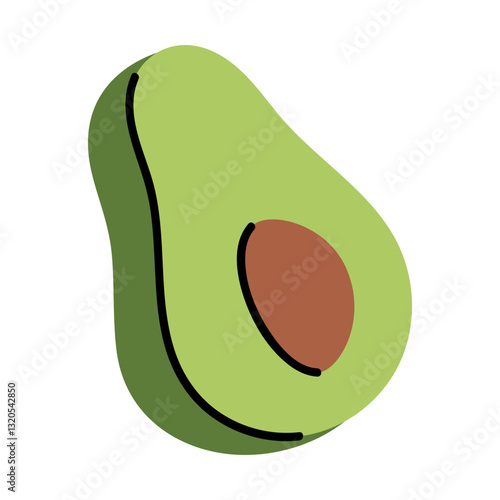 Avocado Illustration