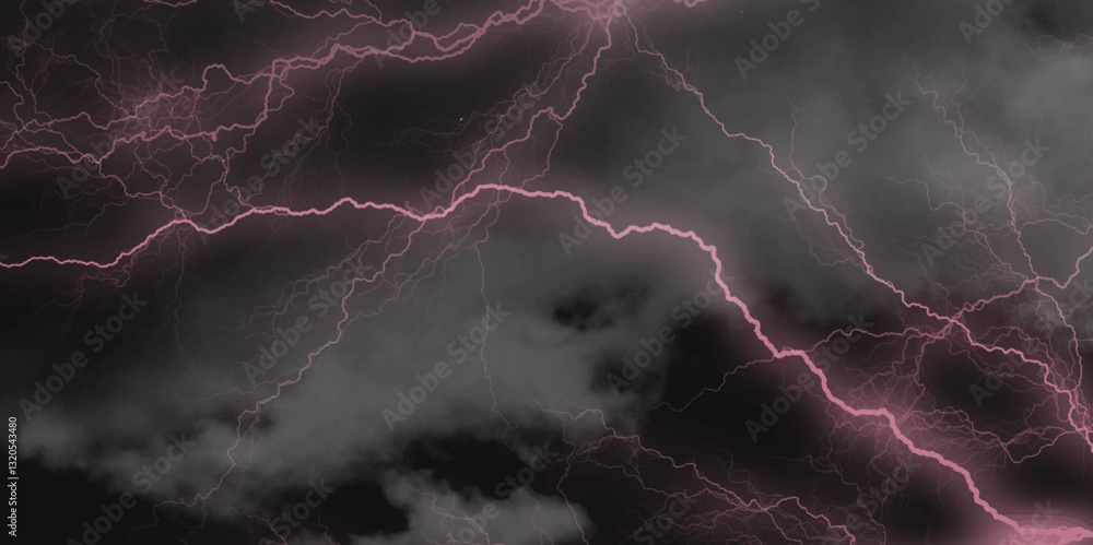 Thunder, lightnings and rain on a stormy summer night in black and white. Lightning bolts in the sky at night.
Thunder, lightnings and rain on a stormy summer night in black and white. Lightning bolts in the sky at night.