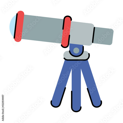 Colorful Telescope Icon