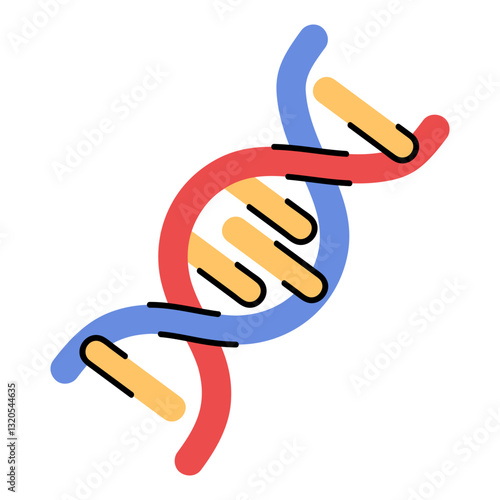 Colorful DNA Structure