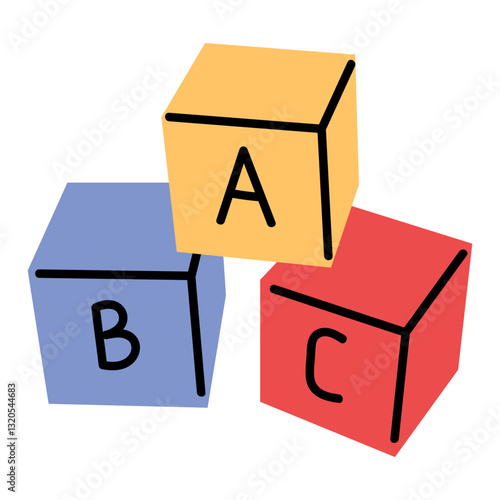 Colorful Alphabet Blocks