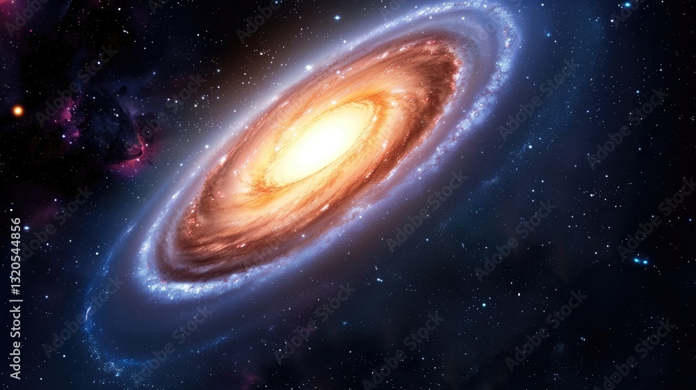 Galactic spiral formation outer space digital art cosmic environment celestial viewpoint astronomy concept Galactic spiral formation outer space digital art cosmic environment celestial viewpoint astronomy concept