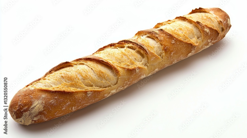 Freshly baked baguette with a golden crispy crust, isolated on a white background. --chaos 20 --ar 16:9 --quality 2 --v 6.1 Job ID: e4fdb3c5-e7ed-440e-a68a-3869302b0edb Freshly baked baguette with a golden crispy crust, isolated on a white background. --chaos 20 --ar 16:9 --quality 2 --v 6.1 Job ID: e4fdb3c5-e7ed-440e-a68a-3869302b0edb