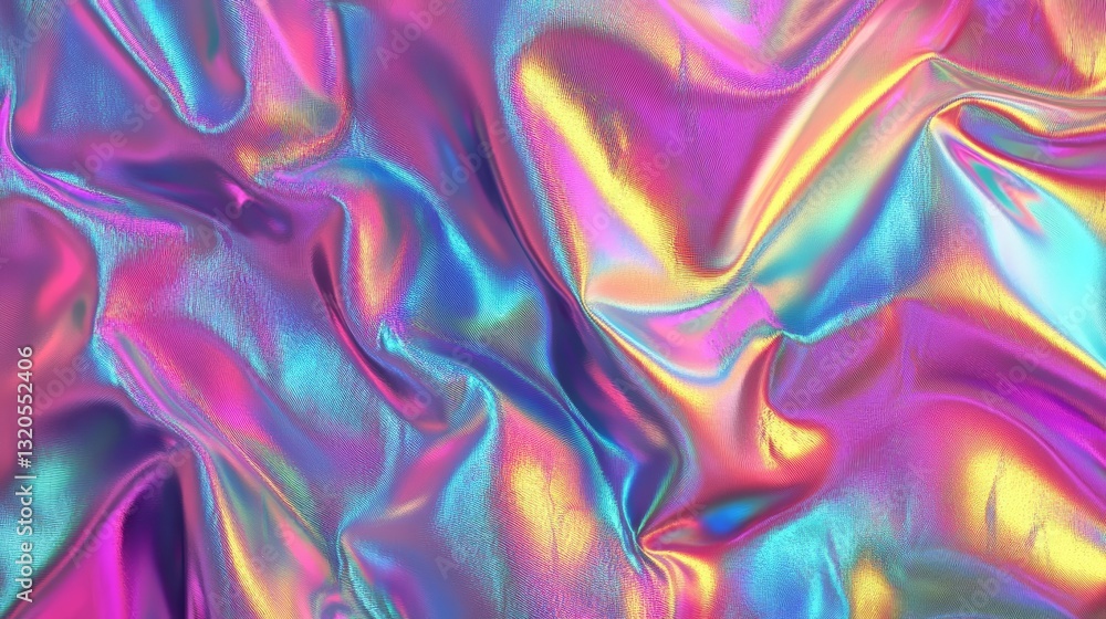 Obraz premium Iridescent holographic rainbow foil texture background