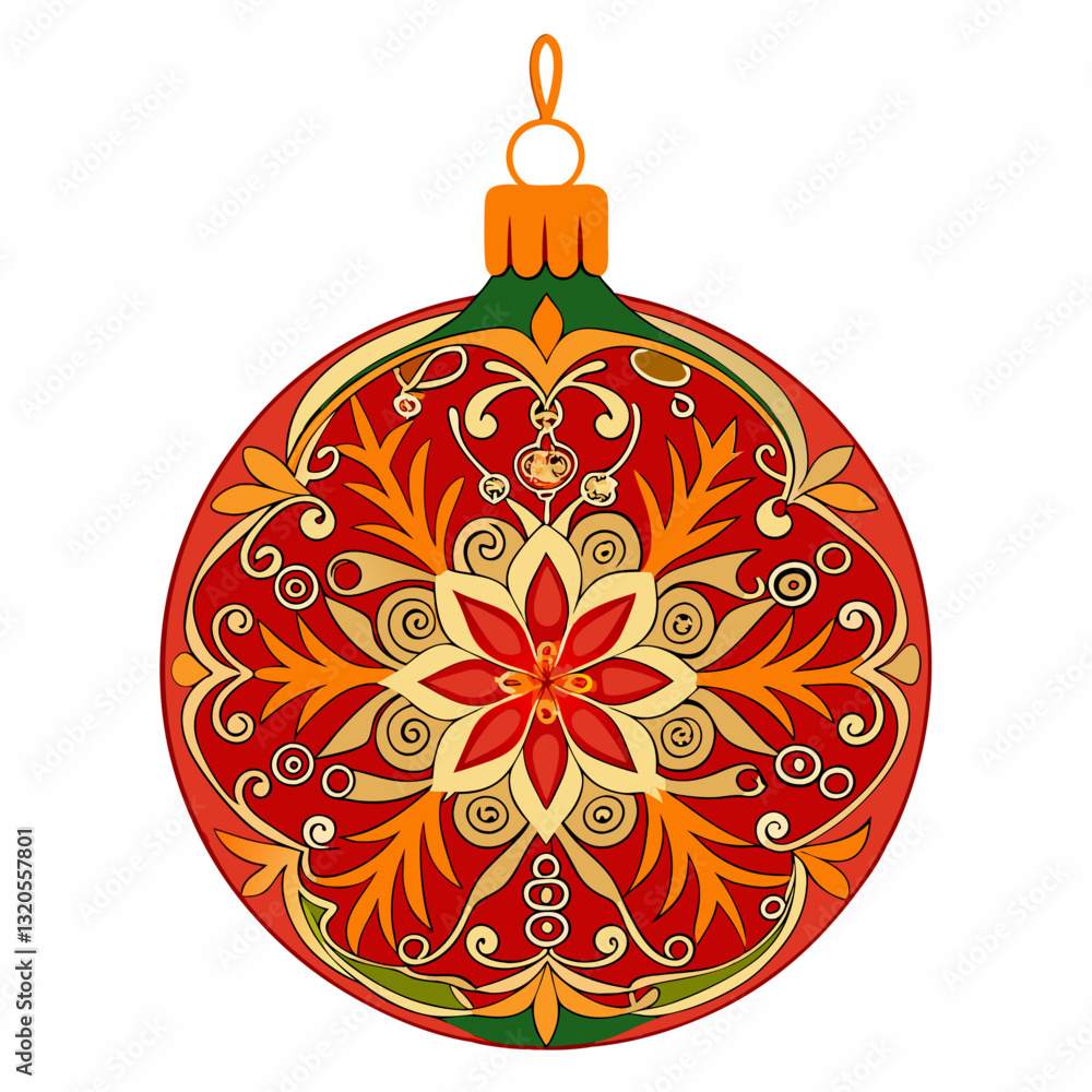 Fototapeta premium ornament with intricate glitter patterns