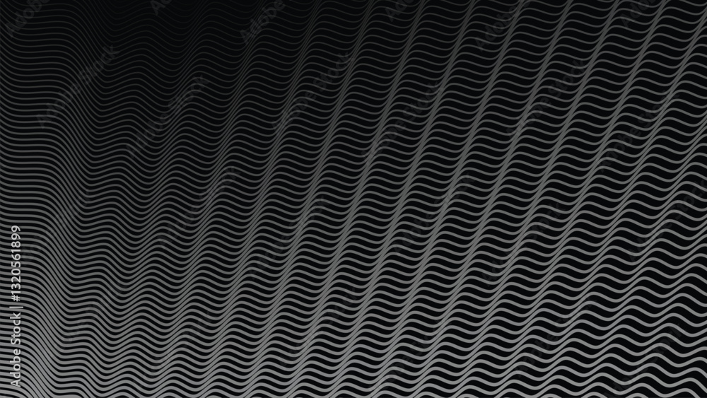 Dark background with wavy lines abstract for fabric style or backdrop Dark background with wavy lines abstract for fabric style or backdrop