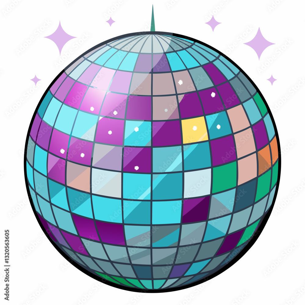 shiny disco ball reflecting dazzling lights shiny disco ball reflecting dazzling lights