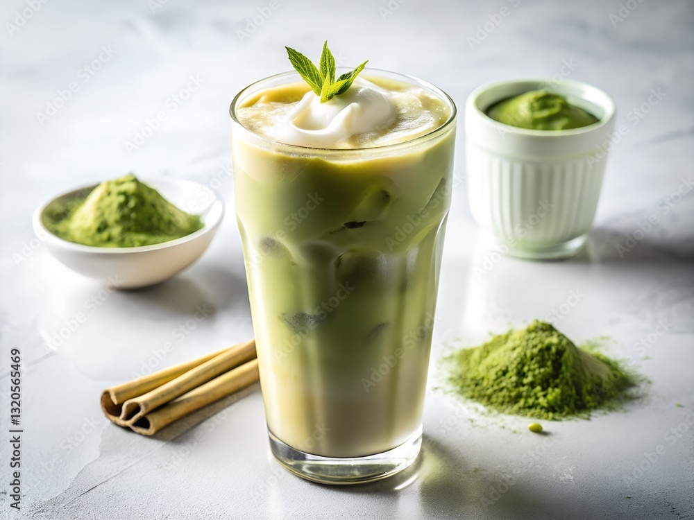 Iced Matcha Latte Iced Matcha Latte