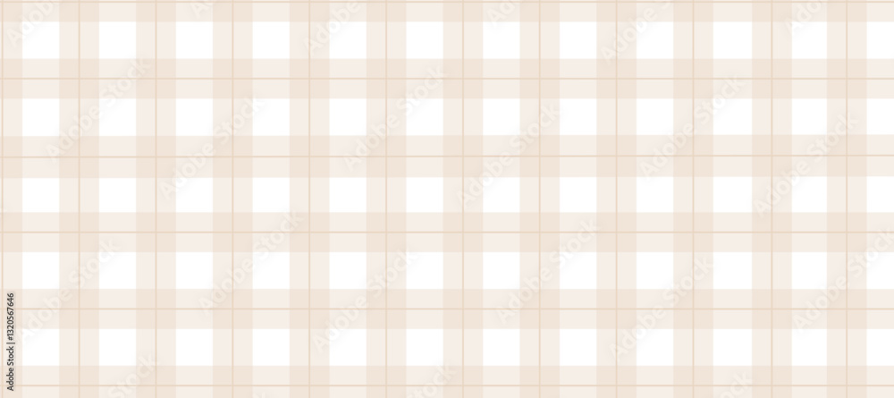 Beige and white plaid fabric texture background Beige and white plaid fabric texture background