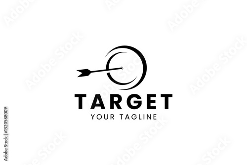 Target logo icon illustration, simple logo for branding