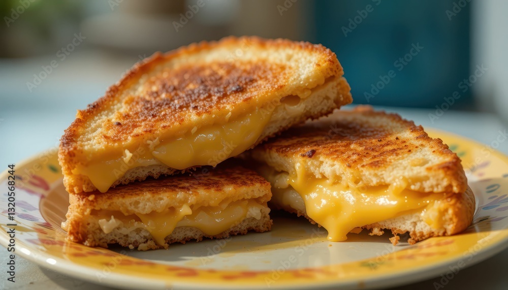 Delicious Grilled Cheese Sandwich with Melting Cheese and Toasted Bread Delicious Grilled Cheese Sandwich with Melting Cheese and Toasted Bread