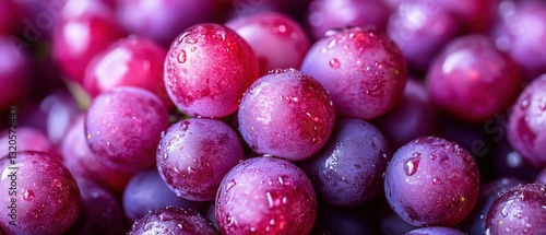 Wallpaper Mural Single Grape with Water Droplets Reflecting Bright Light Effect Torontodigital.ca