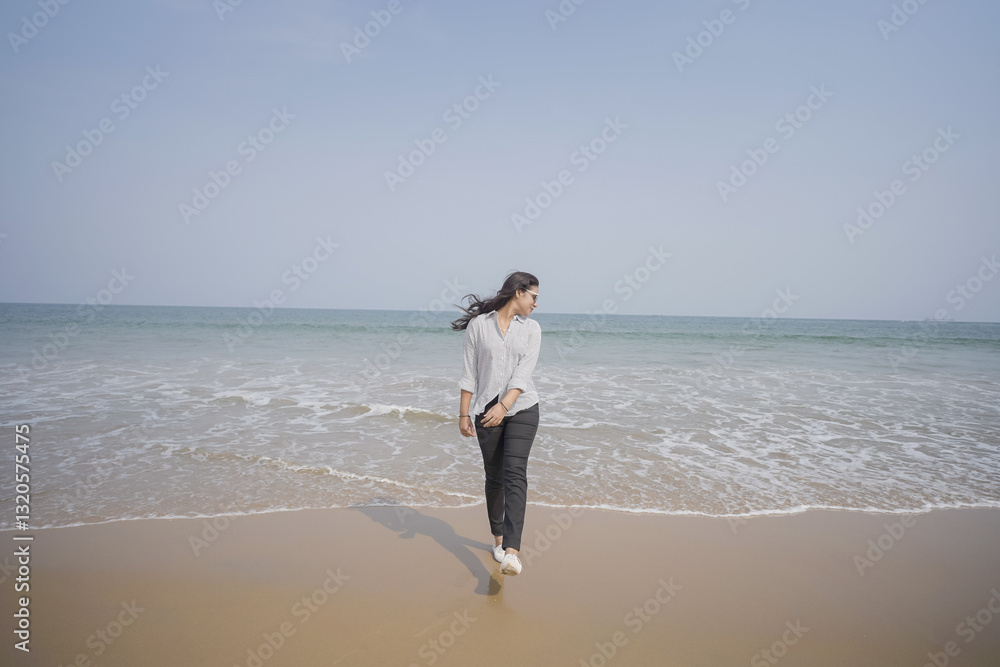 Walking on the shore, Beachside elegance, Ocean view stroll, Peaceful beach walk, Coastal vibes, Sunset beach moments, Relaxed seaside style stock photo.
Walking on the shore, Beachside elegance, Ocean view stroll, Peaceful beach walk, Coastal vibes, Sunset beach moments, Relaxed seaside style stock photo.