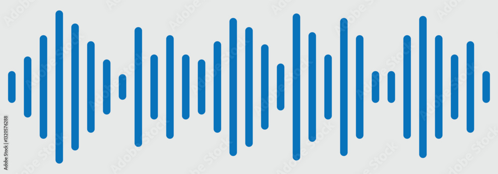 Sound wave icon. Podcast voice sound waves and music audio soundwave for message, vector templates. Audio signal lines. Music wave icon. Sonar or radar sound waves Radio waves. Waveform pattern. Sound wave icon. Podcast voice sound waves and music audio soundwave for message, vector templates. Audio signal lines. Music wave icon. Sonar or radar sound waves Radio waves. Waveform pattern.