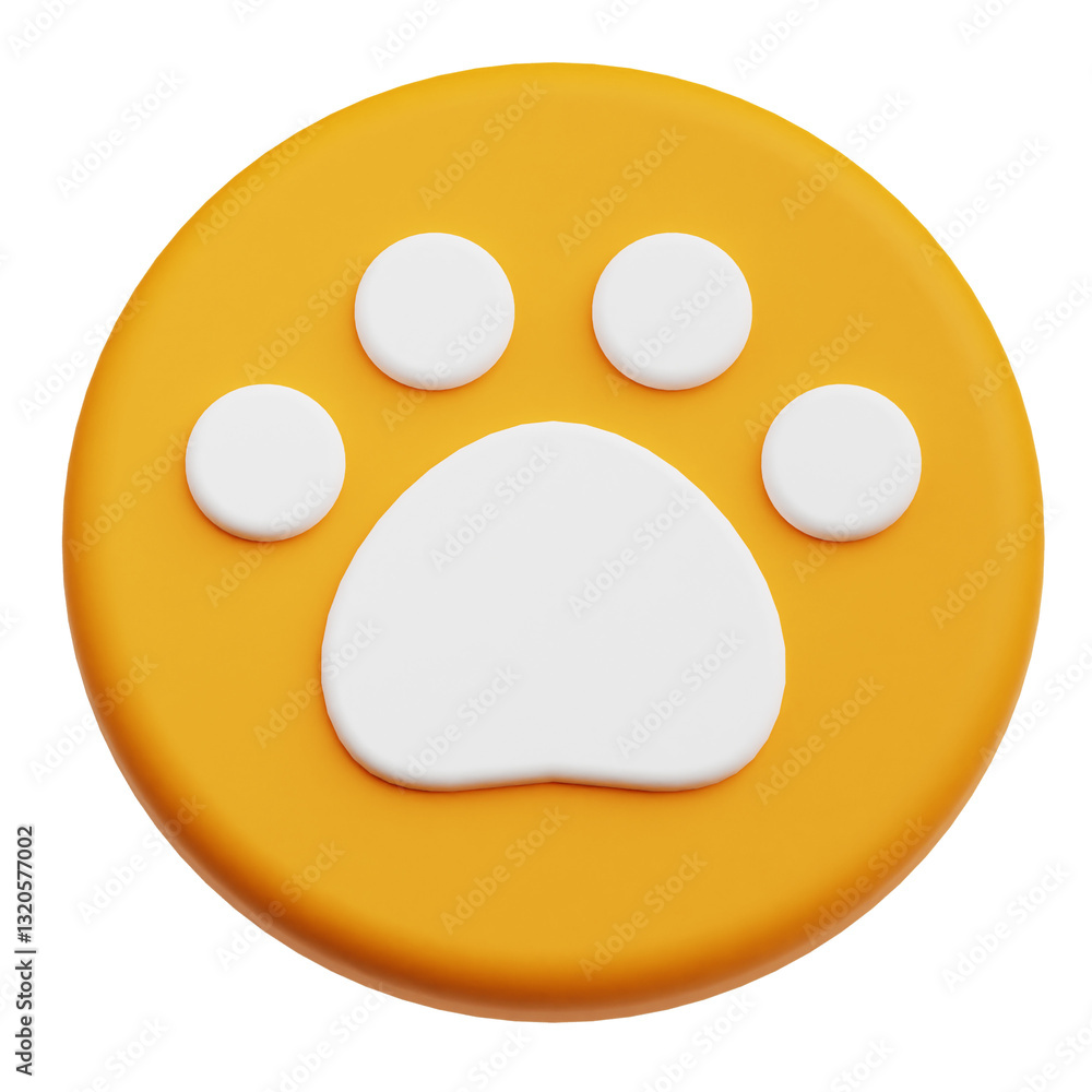 Fototapeta premium pet care 3d icon isolated on the transparent background