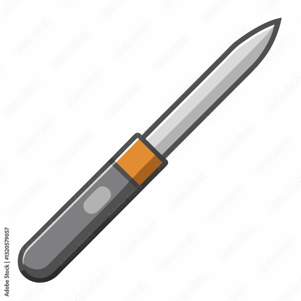 stainless steel scalpel with a sharp precision blade stainless steel scalpel with a sharp precision blade