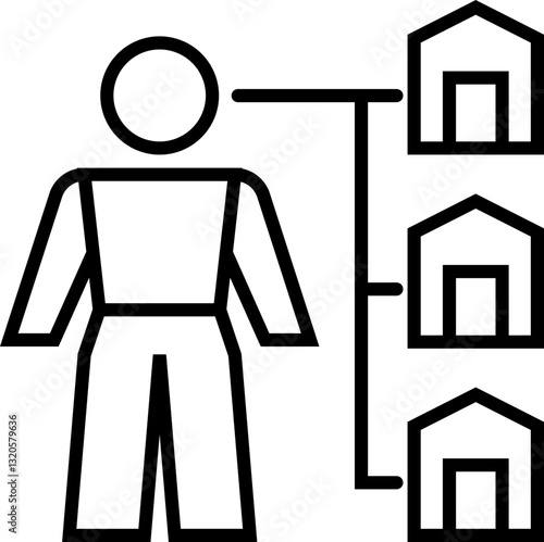 Landlord outline icon