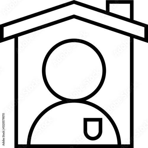 Home owner outline icon