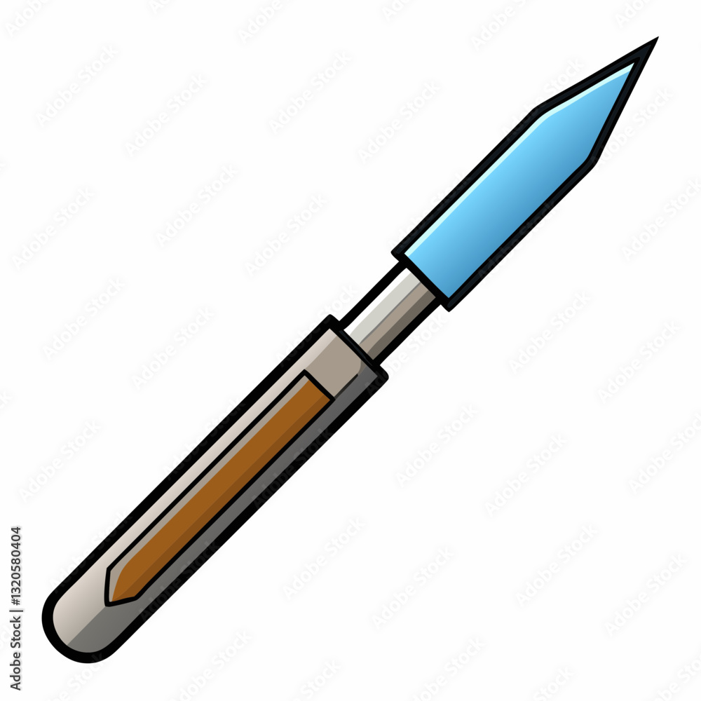 stainless steel scalpel with a sharp precision blade stainless steel scalpel with a sharp precision blade