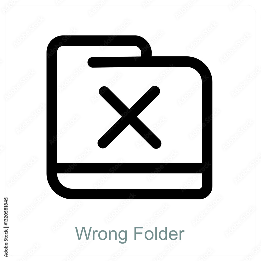 Obraz premium Wrong Folder