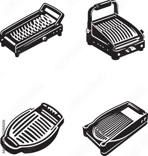 Silhouette Collection of Electric Grills and Panini Press Designs