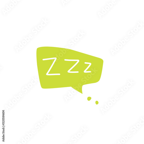 zzz sleep bubble vector elements