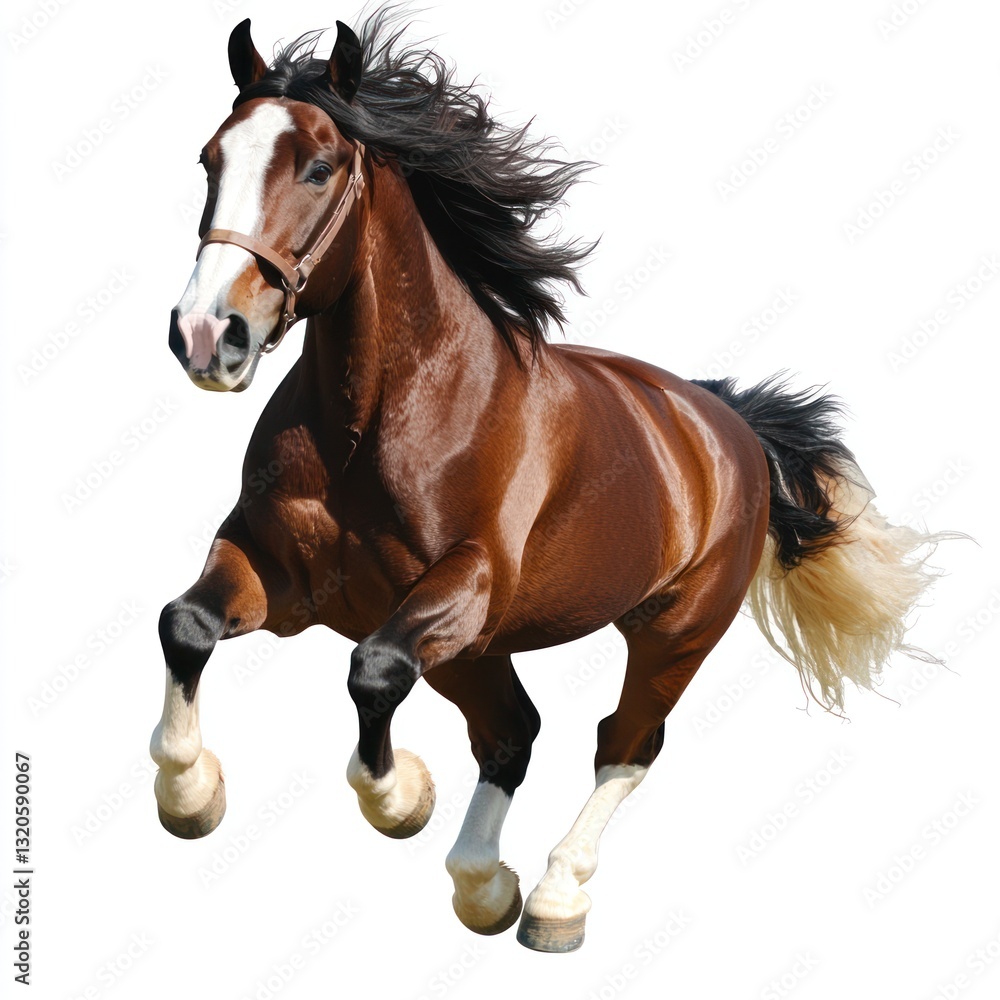 Naklejka premium Horse running transparent PNG
